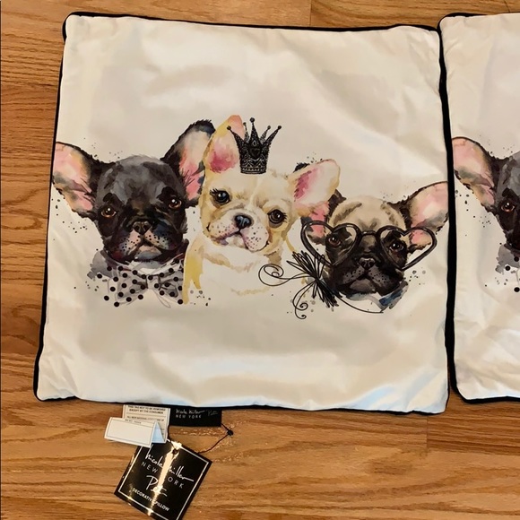 French Bulldog Decorative Pillow Cases, 2, NWT - Picture 2 of 4